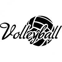 Виниловая наклейка на автомобиль - Волейбол | Volleyball