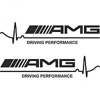 Набор виниловых наклеек на автомобиль - AMG Driving Performance (2шт)