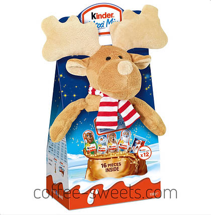 Новорічний подарунок Kinder Mix з м'якою іграшкою 133g Ельф, фото 2