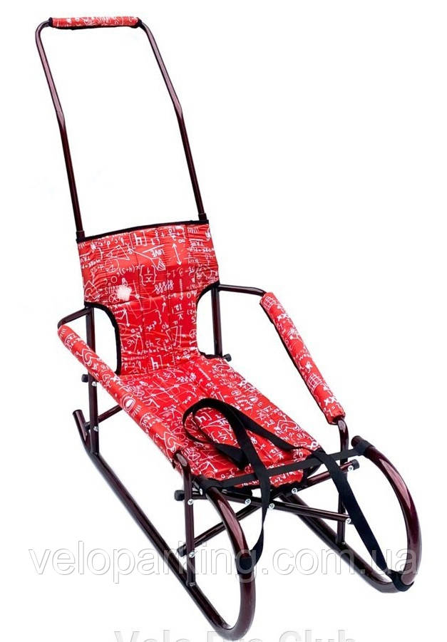 Складані санчата трансформер "Десна" з ручкою штовхачем (Україна) дитячі
