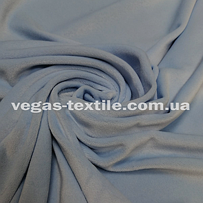 Тканина Велюр плюш (Спорт) стрейч на основі Блакитний