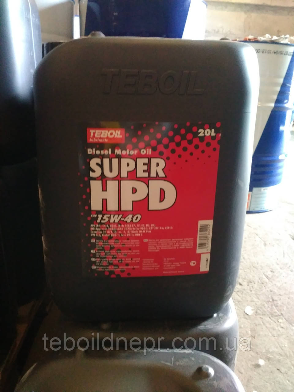 Моторное масло Teboil Super HPD 15W-40 (20л.) для дизельных двигателей тяжелой техники - фото 1 - id-p1307527272