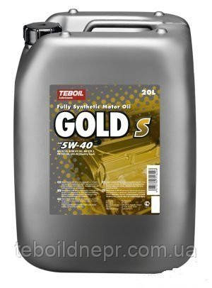 Моторное масло Teboil Gold S 5w-40 (20л.)/синтетика, отлично подходит для дизельных двигателей Opel, BMW и др. - фото 1 - id-p1307527713