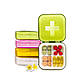 Кишенькова таблетница Pocket Pill Case Mini Помаранчевий для розподілу ліків і вітамінів 4 відсіку  (ZVR), фото 5