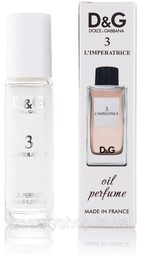 Жіночі парфуми Dolce&Gabbana Anthology LImperatrice 3 масляні 10 мл, стійкі, свіжі, солодкі, парфум