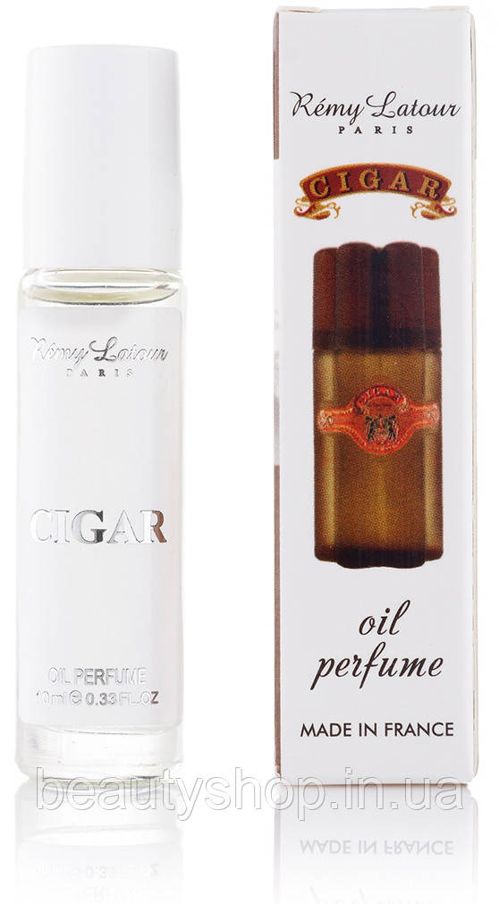Чоловічий масляний кульковий парфум Remy Latour Cigar - 10 мл, стійкі, свіжі, солодкі, парфуми, духи
