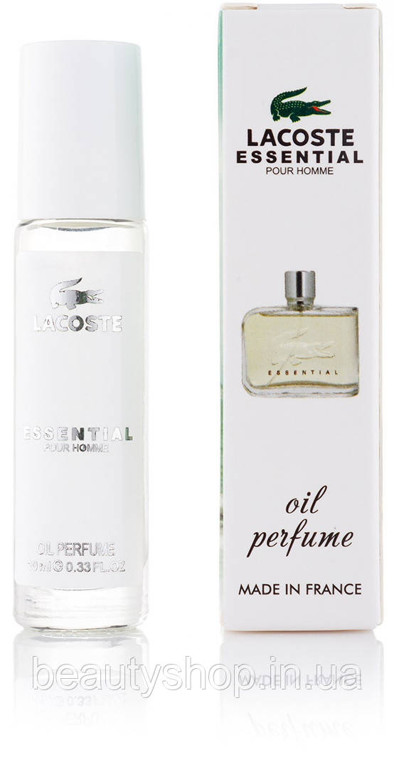 Чоловічий масляний парфуми Lacoste Essential 10 мл, стійкі, свіжі, солодкі, парфум, туалетна вода