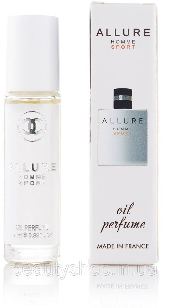 Чоловічий масляний парфум Allure homme Sport 10 мл, стійкі, свіжі, солодкі, парфум, туалетна вода