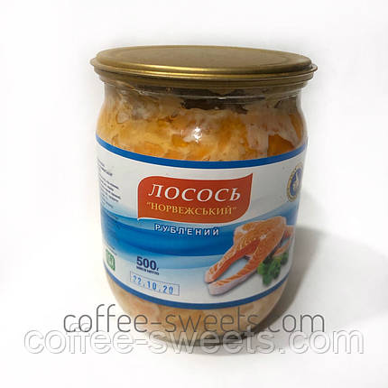 Норвезький Лосось рубаний 500г з/б, фото 2