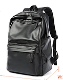 Крутий рюкзак із usb. Шкіряна сумка. Чоловічий рюкзак шкіра. Портфель для ноутбука. С11, фото 9