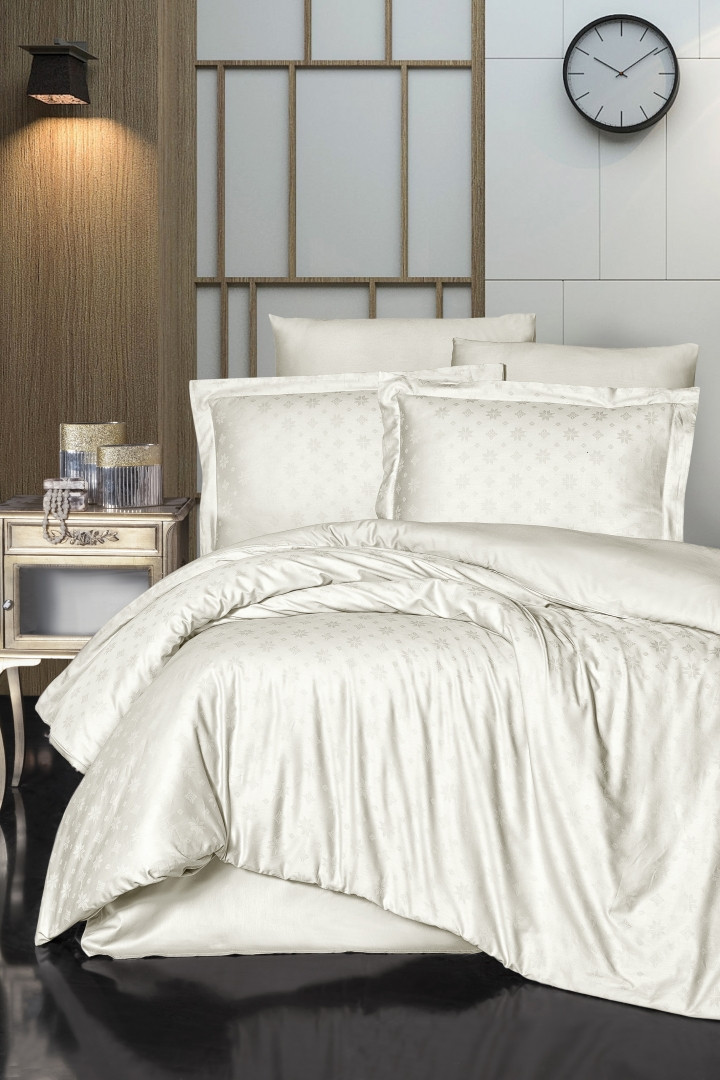 Постільна Білизна First Choice Jacquard Satin Herra Pudra