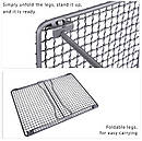 Решітка титанова гриль з ніжками для барбекю прямокутна Boundless Voyage 330 х 245 мм, фото 5