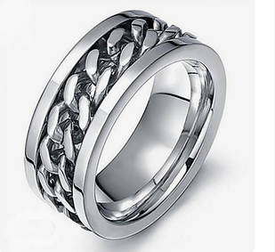 Кільце антистрес із палітурками, срібло Розмір 6 (USA), сріблястий палітурний