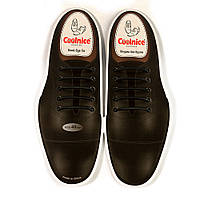 Силіконові шнурки для класичного взуття 5+5 Сoolnice (чорні) - 10шт/комплект - 30 мм