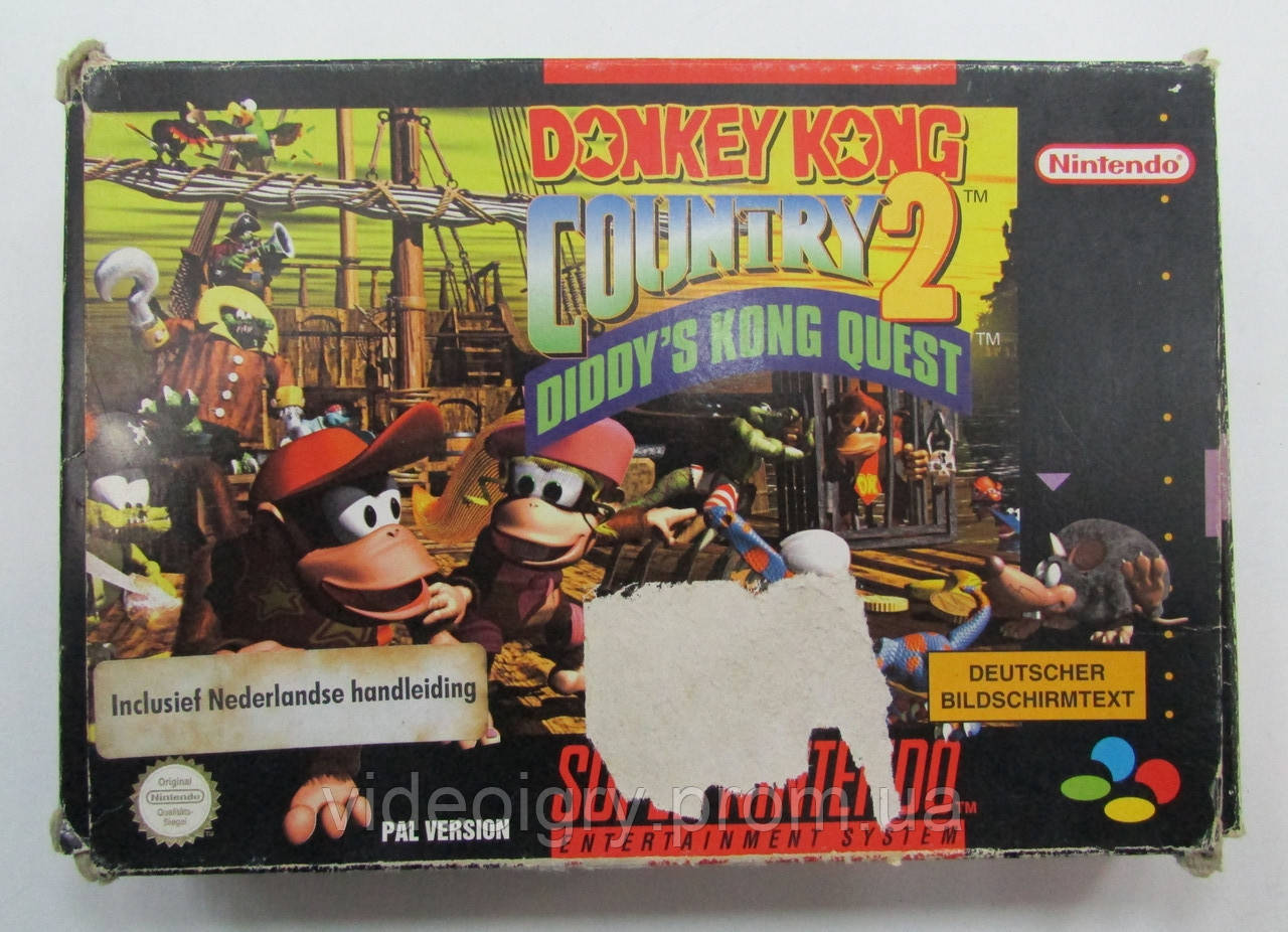 Donkey Kong Country 2: Diddy’s Kong Quest  Super Nintendo SNES PAL(EUR)   європейська версія