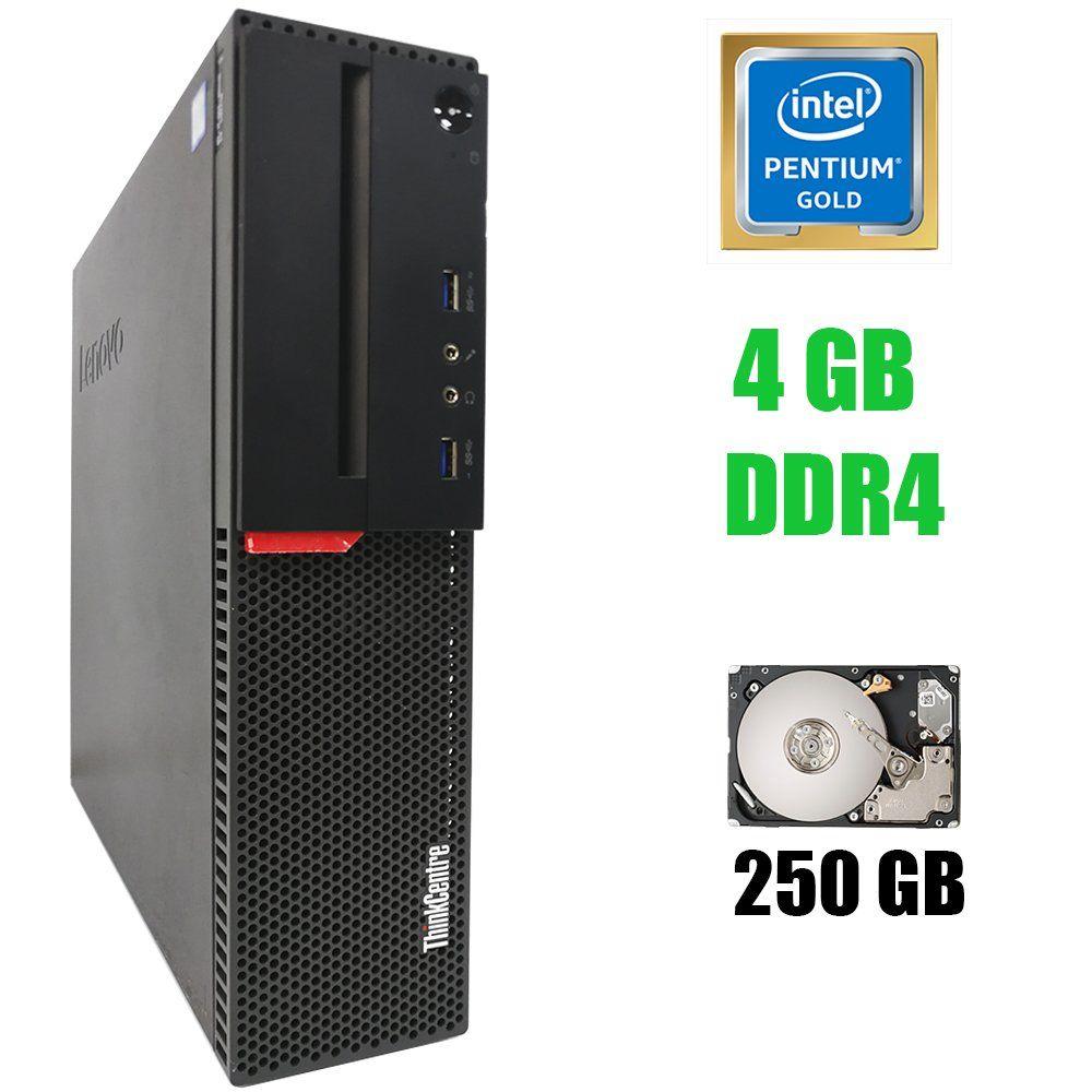 Lenovo M700 SFF/Intel Pentium G4400 (2 ядра по 3.30 GHz) / 4 GB DDR4 / 250 GB HDD / Ліцензія Win 10 Pro, 250
