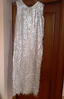 Плаття карнавальне сріблясте Розмір М б/у