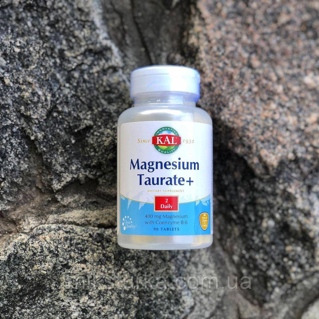 Таурат Магнію, Magnesium Taurate+, KAL, 400 мг, iHerb