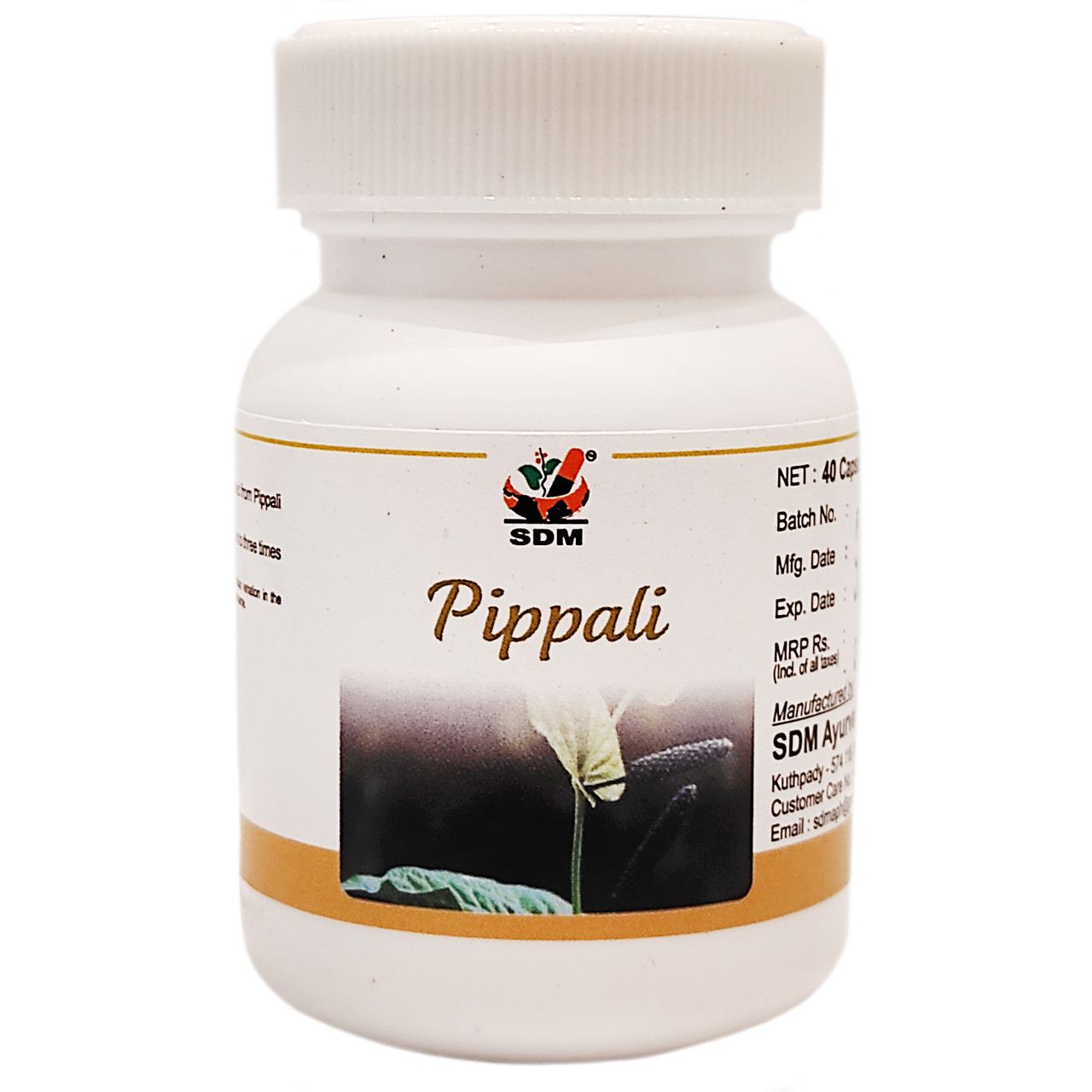 Піппалі капсули (Pippali Capsules, SDM), 40 капсул - Aюрведа преміум якості