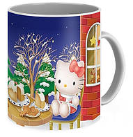 Кружка GeekLand Хелло Кітті Hello Kitty Merry Christmas HK.02.03