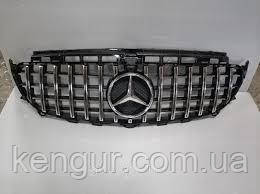 Решітка радіатора GT (chrome/ black, сamera) Mercedes W213 2016+, фото 1