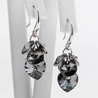 Сережки Сірий Цирконій