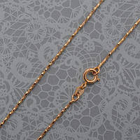 Ланцюг із позолотою ХР 1 мм 45 см класичний