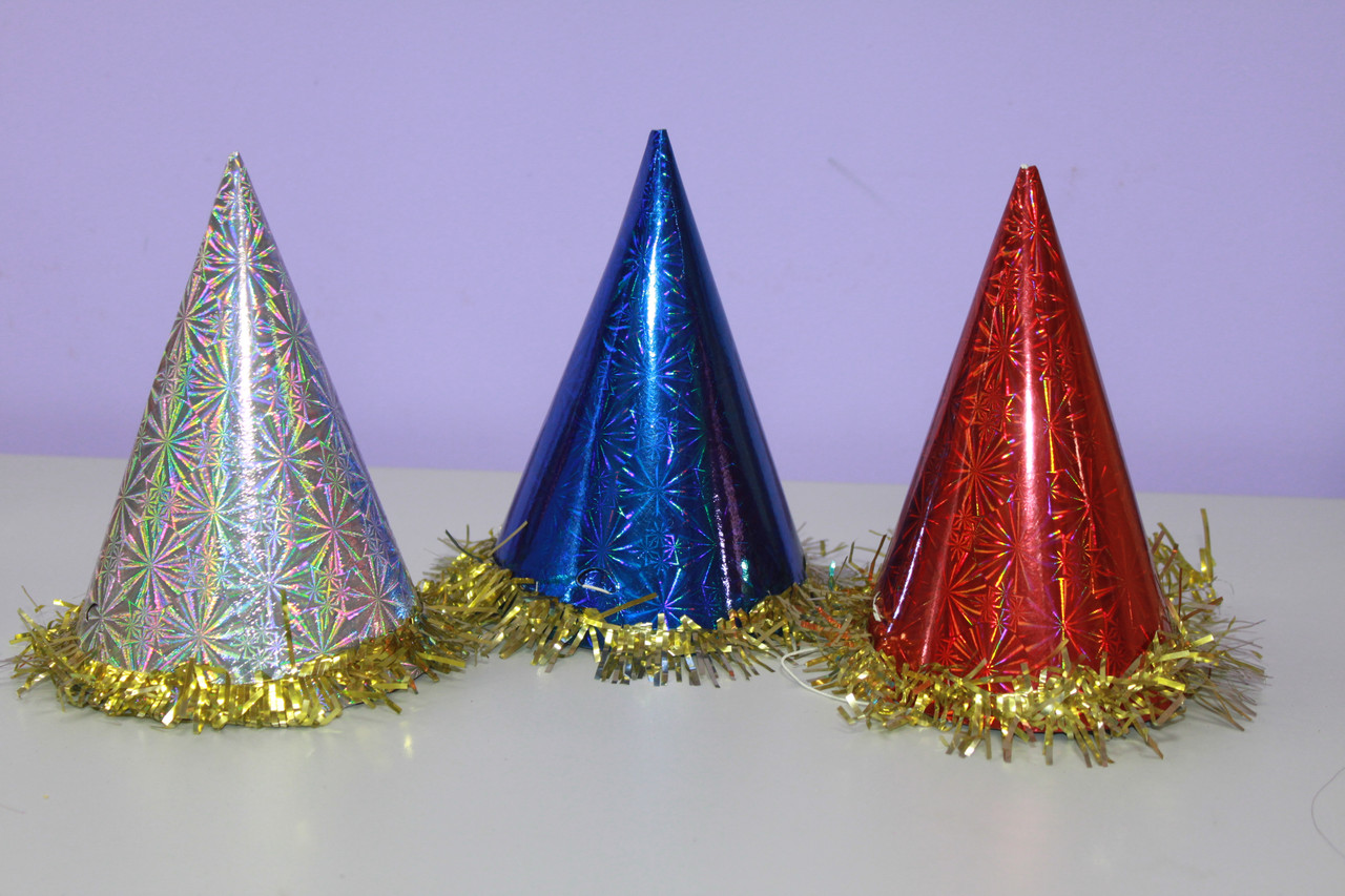 Новорічний ковпачок голограма з дощиком, фото 1