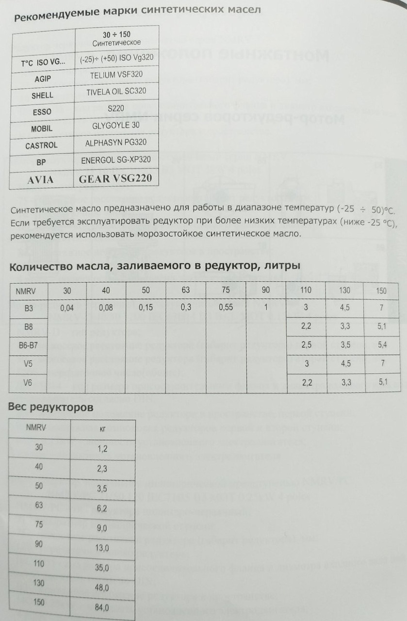 Червячный мотор-редуктор NMRV 110 1:10 с эл.двигателем 5.5 кВт 750 об/мин - фото 7 - id-p1307758848