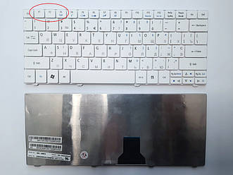 Клавіатура для ноутбуків Acer Aspire One 721, TimeLineX 1830, 1830T біла UA/RU/US