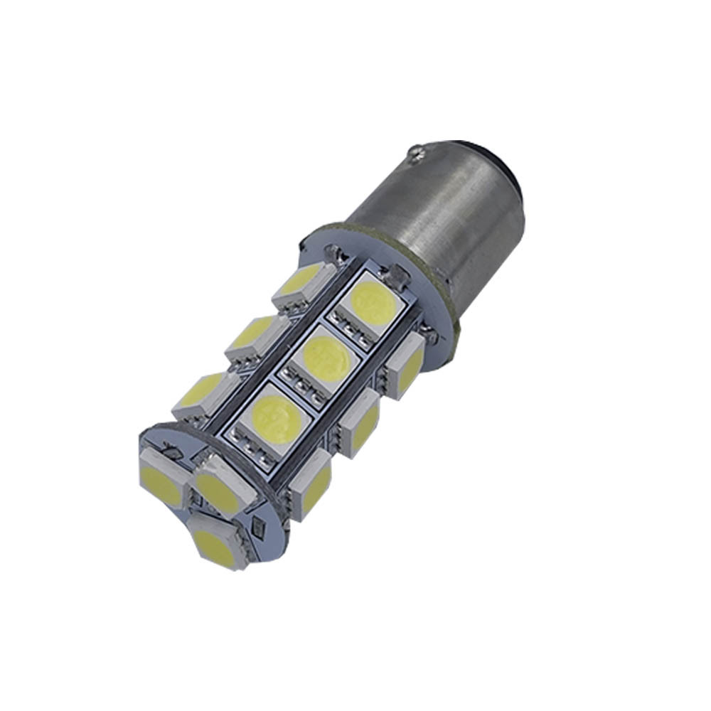 Лампа LED цоколь двохконтактний BA15D; 1.66W; 12-V; 18 діодів;D-18 mm; L-52 mm (T20-B15D-018W5050 BA15D)  (уп.