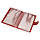 Обкладинка на документи шкіряна на кнопці HC0035 червона, фото 4