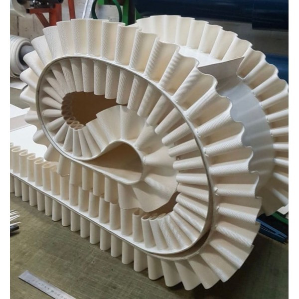 КОНВЕЄРНА СТРІЧКА ПВХ З ГОФРОБОРТОМ І ПЛАНКАМИ (PVC), фото 1