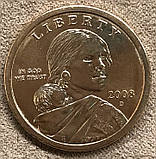 Монета США. 1 долар 2008 р. Сакагавея Ширяючий орел, фото 4