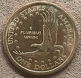 Монета США. 1 долар 2007 р. Сакагавея Ширяючий орел, фото 4