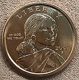 Монета США. 1 долар 2007 р. Сакагавея Ширяючий орел, фото 5