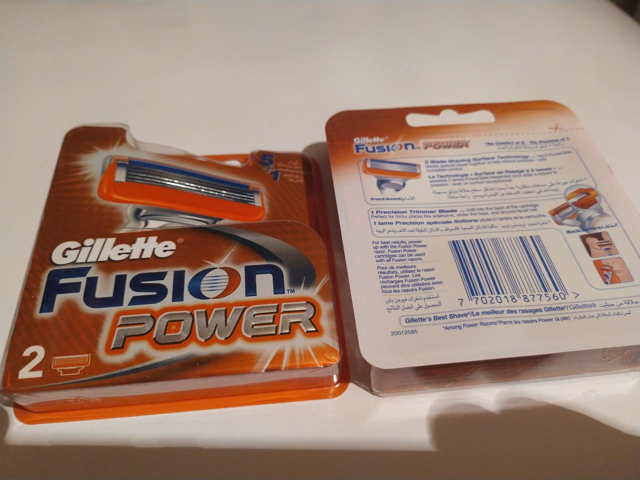 Змінні картриджі для гоління Gillette Fusion Power (2 шт.)