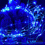 Світлодіодна гірлянда Кінський хвіст 2,5 м синій 425LED (17 ниток по 25LED) з контролером, фото 6