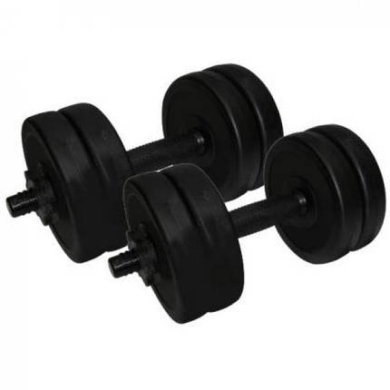 Гантелі розбірні композитні домашні гантелі пластикові для тренувань Newt Rock Pro 2 шт по 5,5 кг, фото 2