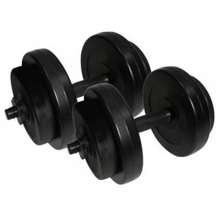 Гантелі розбірні композитні домашні гантелі пластикові для тренувань Newt Rock Pro 2 шт по 8 кг, фото 2