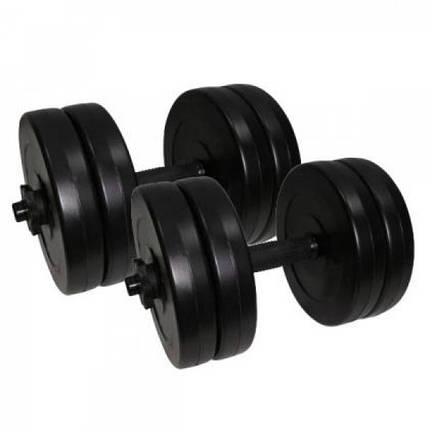 Гантелі розбірні композитні домашні гантелі пластикові для тренувань Newt Rock Pro 2 шт по 10,5 кг, фото 2