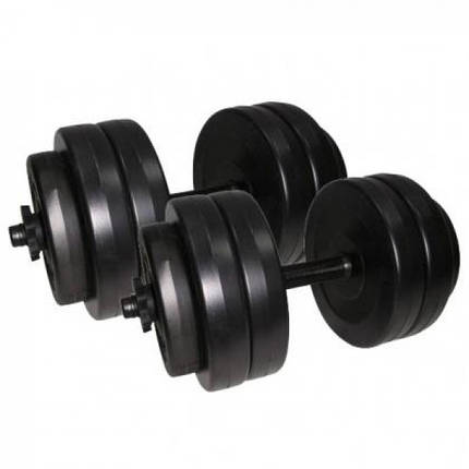 Гантелі розбірні композитні домашні гантелі пластикові для тренувань 2 шт по 13 кг Newt Rock Pro, фото 2