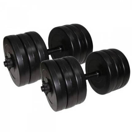 Гантелі розбірні композитні домашні гантелі пластикові для тренувань Newt Rock Pro 2шт по 15,5кг, фото 2