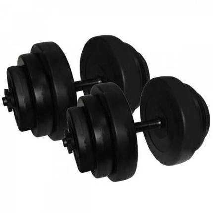 Гантелі розбірні композитні домашні гантелі пластикові для тренувань Newt Rock Pro 2 шт по 18,5 кг, фото 2