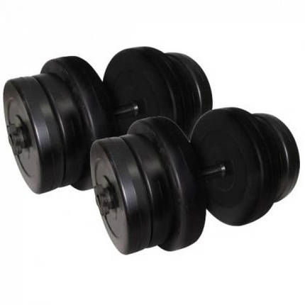 Гантелі розбірні композитні домашні гантелі пластикові для тренувань Newt Rock Pro 2 шт по 20,5 кг, фото 2