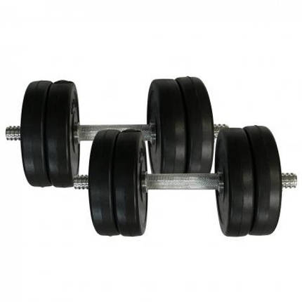 Гантелі розбірні композитні домашні гантелі пластикові для тренувань Newt Rock Pro-R 2 шт по 11,5 кг, фото 2