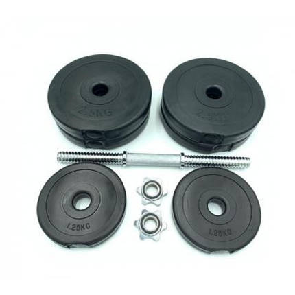 Гантель розбірна композитна домашня гантель пластикова для тренувань Newt Rock Pro-R 14,5 кг, фото 3