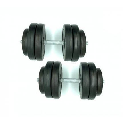 Гантелі розбірні композитні домашні гантелі для фітнесу пластикове покриття Newt Rock Pro-R 2 шт по 14,5 кг, фото 2