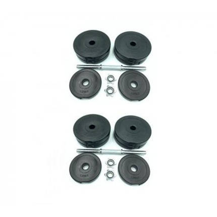 Гантелі розбірні композитні домашні гантелі для фітнесу пластикове покриття Newt Rock Pro-R 2 шт по 14,5 кг, фото 3