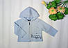 Дитяча кофта-худі на блискавці 92,98,110 розмір з трикотажу двунитка, фото 4